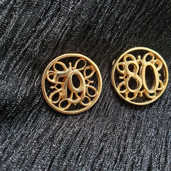 Vintage Gold Tone Number 79,80, and 81 Pins - Picture 5 of 9